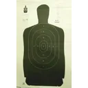 Speedwell Official NRA Police Qualification Silhouette Police Silhouette - Black - 50 yd., 24" X 45", 100/Pack - Speedwell