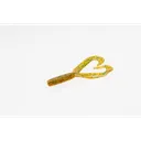 Zoom Creepy Crawler Tail 3'' Rootbeer Pepper Green 16pk - Zoom-Baits
