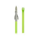Muzzy Iron 2-Blade Fish Point w Chartreuse Arrow - Feradyne-Outdoors
