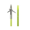 Muzzy Iron 3-Blade Fish Point w Chartreuse Arrow - Feradyne-Outdoors