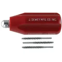 J. Dewey Shotgun Port Cleaning Tool Handle with Replacement Stainless Steel Brushes - J-Dewey