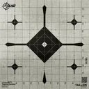 Allen EZ Aim Thermal ID Grid Bullseye Paper Target, 12" x 12," - Gray - Allen