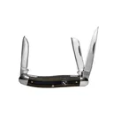 ABKT Cattleman Stockman Cowhand Series Knife 3 Blades Brown - Abkt