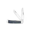 ABKT Cattleman Trapper Cowhand Knife 2 Blades Blue - Abkt