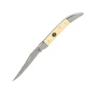 ABKT Roper Pecos Large Toothpick Knife 3-1/4" Clip Point Blade Yellow - Abkt