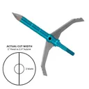 Dead Ringer Great White Broadhead 100/125 Grain 2.5" Cut Blue - Dead-Ringer