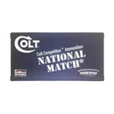 Double Tap Colt National Match Handgun Ammunition 10mm Auto 180gr FMJ 1140 fps 50/ct - Double-Tap
