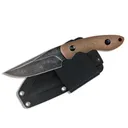 ABKT Elite Shadow Predator Fixed Knife 3-1/2" Drop Point Blade Brown - Abkt