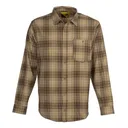 Browning Upland Flannel Long Sleeve Shirt Tan S - Browning-Clothing