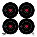 Birchwood Casey Dirty Bird 6" Bull's-Eye Targets 100/ct (400 Total Targets 4 per Sheet) - Birchwood-Casey