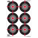 Birchwood Casey Dirty Bird 12"x18" Splatter Target Multiple Bull's Eye 100/ct - Birchwood-Casey