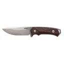 WOOX Rock62 Fixed Knife 4-1/4" Drop Point Blade Walnut Checkered - Woox