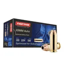 Norma Safeguard Handgun Ammunition 10mm Auto 180gr JHP 1224 fps 50/ct - Norma Ammo