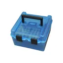 MTM Flip Top Ammo Box for 22-250/.243/.308 Win/.220 Swift 100 Rounds Clear Blue - MTM Case-gard