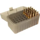 MTM Flip-Top Ammo Box 223/204 Ruger/6x47 50 Rounds Clear Smoke - Mtm