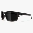 Edge Defiance Safety Glasses Black Frame with Smoke Vapor Shield Lens - Edge-Eyewear