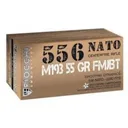 Fiocchi Shooting Dynamics Rifle Ammunition 5.56X45 NATO 55 gr FMJ 3240 fps 1000/ct (Case) - Fiocchi