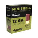 Aguila Minishell Shotshells 12ga 1-3/4 5/8oz 1200fps #4 & #1 Buck 25/ct - Aguila Ammo