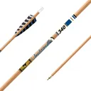 Gold Tip Traditional XT Arrows - 340 - 5" Barred Feathers - 1/2 dozen - Gold-Tip