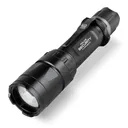 Police Security Flashlights Trac Tact Rechargeable LED Flashlight 1000 Lumens Black - Police-Security-Flashlights