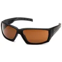 Pyramex Overwatch Shooting Glasses Black with Bronze Lens Anti Fog - Pyramex-Safety
