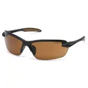 Pyramex Spokane Shooting Glasses Black with Sandstone Bronze Lens - Pyramex-Safety