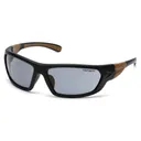 Pyramex Carbondale Heavy Duty Shooting Glasses Black and Tan with Grey Lens - Pyramex-Safety