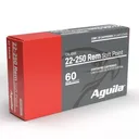 Aguila Rifle Ammunition 22-250 Rem 60gr SP 3240 fps 20/ct - Aguila