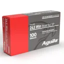 Aguila Rifle Ammunition 243 Win 100gr SP 2960 fps 20/ct - Aguila