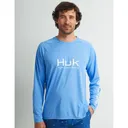 Huk Vented Pursuit Long Sleeve Shirt Marolina Blue S - Huk