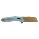 SOG Knives Diverge XR Folding Knife 3" Sheepsfoot Blade Gold and Light Blue - Sog-Knives