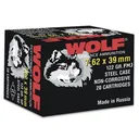 Wolf WPA Polyformance Rifle Ammunition 7.62x39mm 123 gr FMJ 2396 fps 20/ct - Wolf