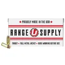Underwood Range Supply Handgun Ammunition 10mm Auto 180 Grain FMJ 1250 fps 50/ct - Underwood-Ammo