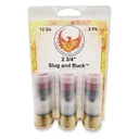 Phoenix Rising Slug & Buck Shotshell 12ga 2-3/4" FSJ 7/8oz Slug & 6-00 Buckshot 1225 fps 3/ct - Phoenix-Rising