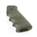 Hogue AR-15/M-16 OverMolded Rubber Grips with Finger Grooves Olive - Hogue
