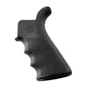 Hogue AR-15/M-16 Rubber Beavertail Grip with Finger Grooves - Black - Hogue
