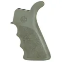 Hogue AR-15/M-16 Rubber Beavertail Grip with Finger Grooves-OD Green - Hogue