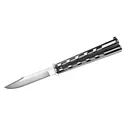 Cold Steel Arc Angel Balisong Knife 4-1/2" Clip Point Blade Silver - Cold Steel