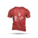 Nine Line Xmas Story Triblend Short Sleeve Shirt Red M - New-Line-Apparel