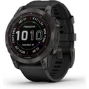 Garmin Fenix 7 ? Sapphire Solar Edition SmartWatch Black DLC Titanium with Black Band 47mm Multisport GPS Features - Garmin