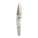 SOG Knives One-Zero AU Folding Knife 3-1/10 Drop Point Blade Silver Chrome - SOG Knives