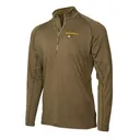 Muddy Nucleus Heated Quarter Zip Long Sleeve Shirt Brown Clay S - Muddy