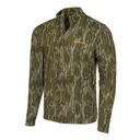 Muddy TR Lightweight Quarter Zip Long Sleeve Shirt Mossy Oak Bottomland XL - Muddy