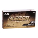 Blazer Brass Handgun Ammunition .45 Auto 230gr JHP 850 fps 50/ct - Cci