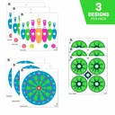 Allen EZ Aim Fun Triggering More Fun Paper Targets 12"x12" Multi 9/ct - Allen