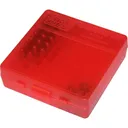 MTM Flip Top Ammo Box for .44 Rem Mag 100rd Clear Red - MTM Case-gard