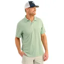 Huk Icon Polo Short Sleeve Shirt Fog Green 2XL - Huk