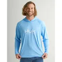 Huk Vented Pursuit Long Sleeve Hoodie Marolina Blue L - Huk