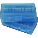 MTM Ammo Box for .40/10mm/.45 ACP 50 Rounds Clear Blue - MTM Case-gard