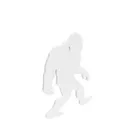 Birchwood Casey AR500 3/8" Steel 1 Hole Animal Silhouette Target - Yeti 1/ct - Birchwood-Casey